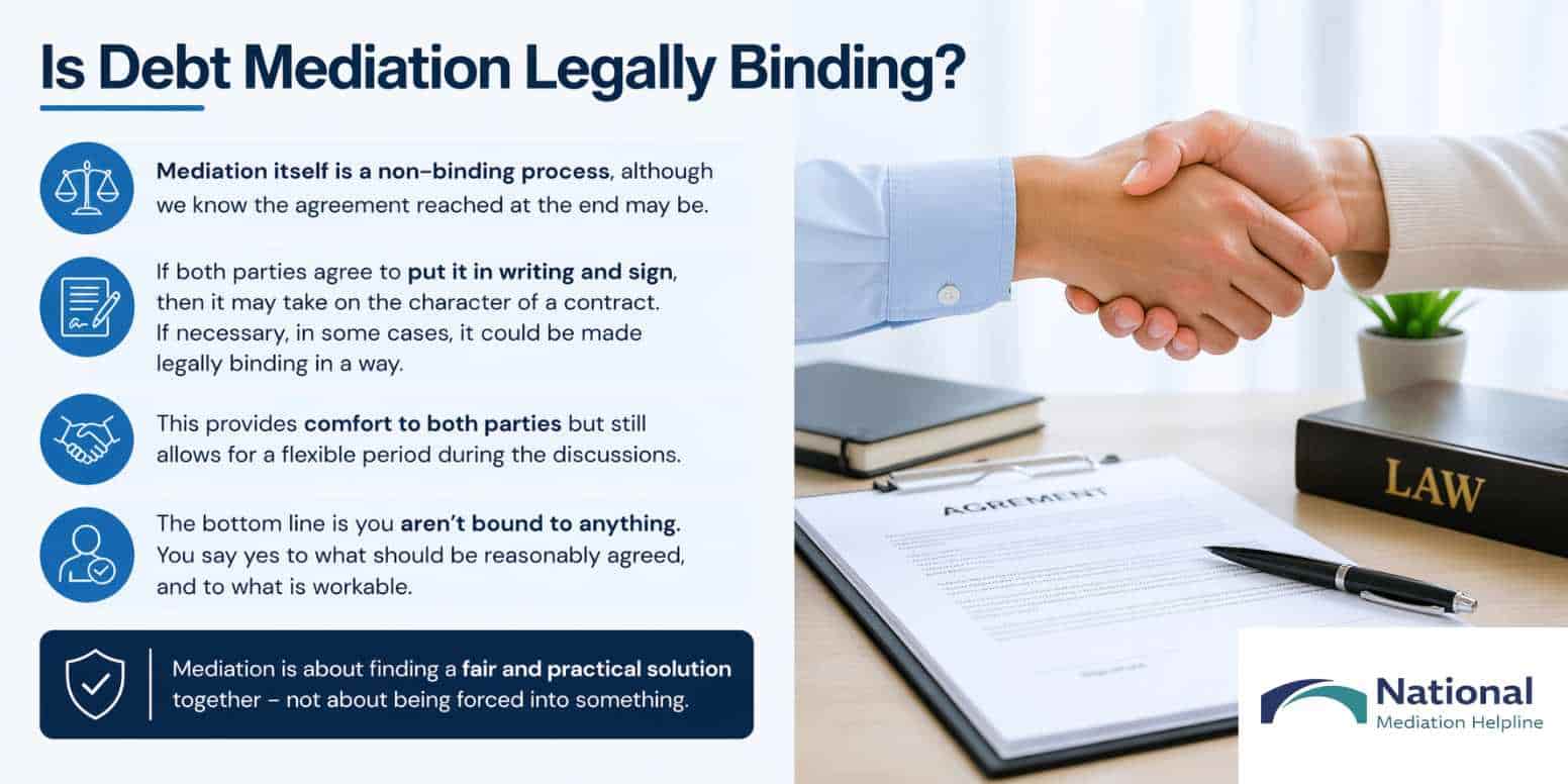 Is Debt Mediation Legally Binding Gloucester