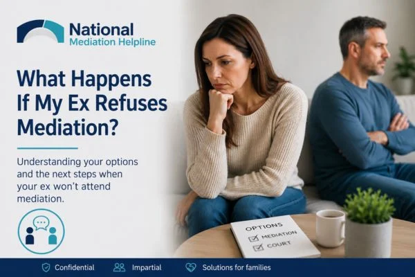what if my ex refuses mediation Gloucester?